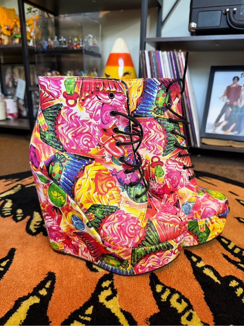 RARE Iron Fist Sweet Tooth Candy Platform Wedge Booties – Never Worn